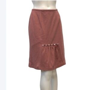 WANKO wool blend knee length skirt in excellent condition. Size 36-small (4-6).